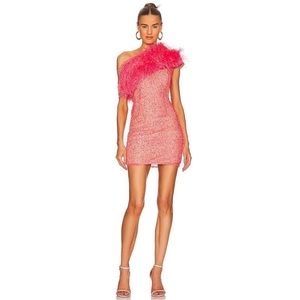 Bronx and Banco Lulu Mini Dress in Coral